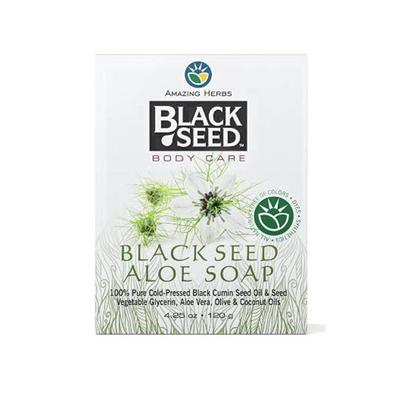 AMAZING HERBS Black Seed Aloe Vera Soap 4.25 OZ