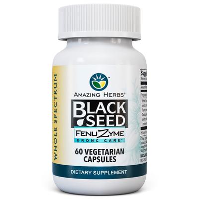 AMAZING HERBS Black Seed Fenuzyme 60 CAP