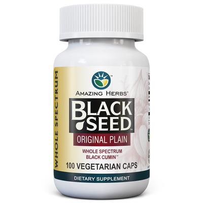 AMAZING HERBS Black Seed Original Plain (Cumin) 100 CAP