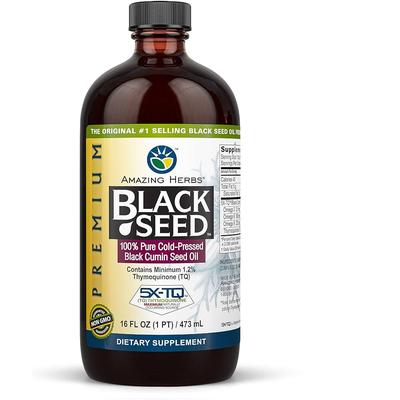 AMAZING HERBS Black Seed Oil (Cumin) 16 OZ