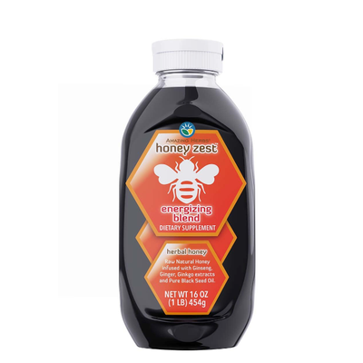 AMAZING HERBS HoneyZest Energizing Honey 16 OZ