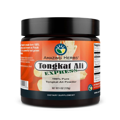 AMAZING HERBS Tongkat Ali Express Raw Powder 4 OZ