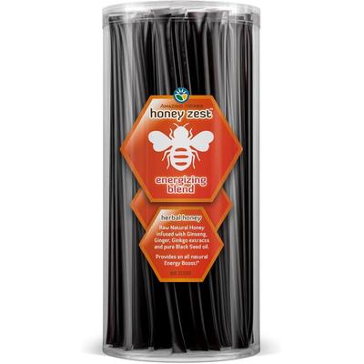 AMAZING HERBS HoneyZest Energizing Honey Sticks 100 CT