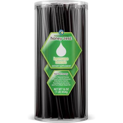 AMAZING HERBS HoneyZest Immune Boost Honey Stick 100 CT
