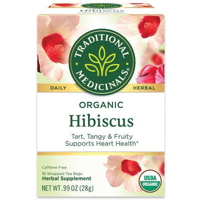 TRADITIONAL MEDICINALS Organic Hibiscus Tea 16 BAGS