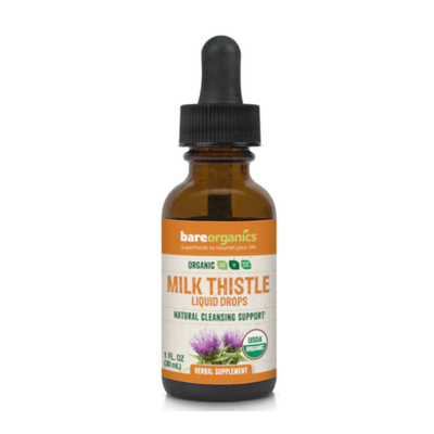 BARE ORGANICS: Organic Milk Thistle Drops 1 OZ