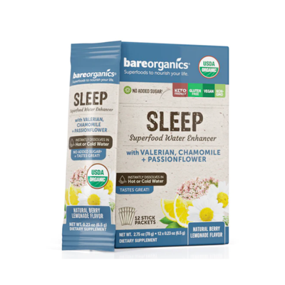 BARE ORGANICS: Sleep Blend Water Enhancer 12 PKT