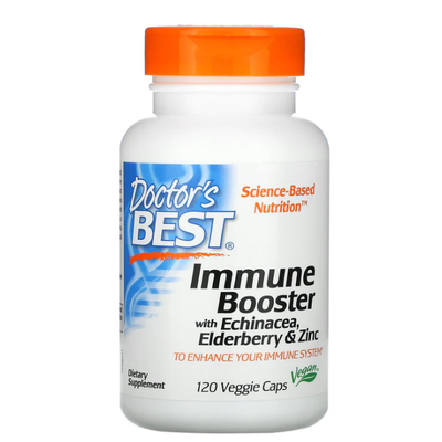 DOCTORS BEST Immune Boost Echin.Elderberry Zinc 120 VGC