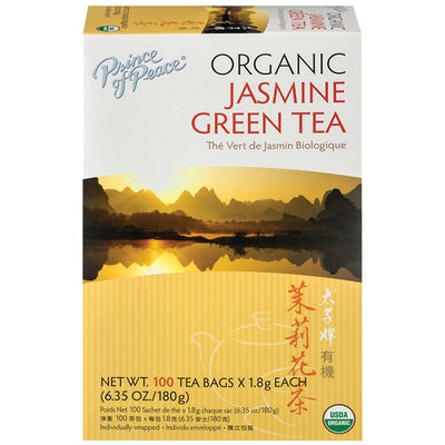 PRINCE OF PEACE Organic Jasmine Green Tea 100 BAG