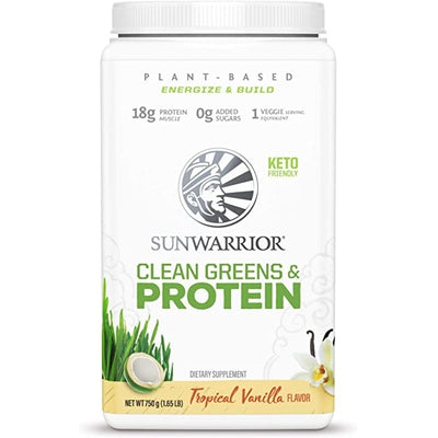 SUNWARRIOR Clean Greens & Protein Vanilla 26.4 OZ