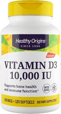 HEALTHY ORIGINS Vitamin D3 10,000IU 120 SFG
