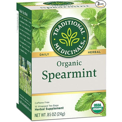 TRADITIONAL MEDICINALS Organic Spearmint Tea 16 BAGS
