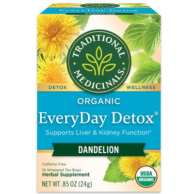 TRADITIONAL MEDICINALS Organic Everyday Detox Dandelion 16 BAGS