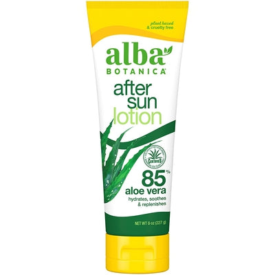 ALBA BOTANICA After Sun 85% Aloe Vera Lotion 8 OZ