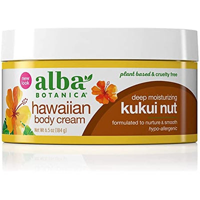 ALBA BOTANICA Kukui Nut Body Cream 6.5 OZ