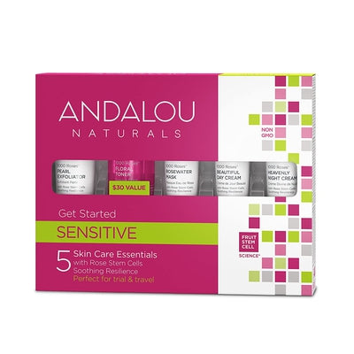 ANDALOU NATURALS 1000 Roses Get Started Kit 5 PC