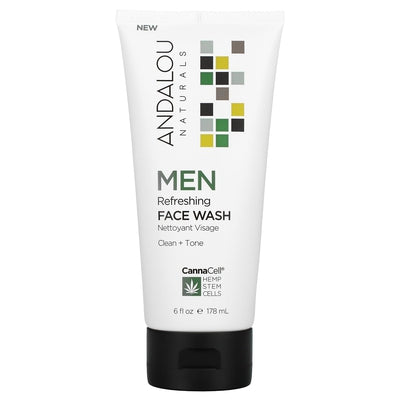 ANDALOU NATURALS Men Refreshing Face Wash 6 OZ