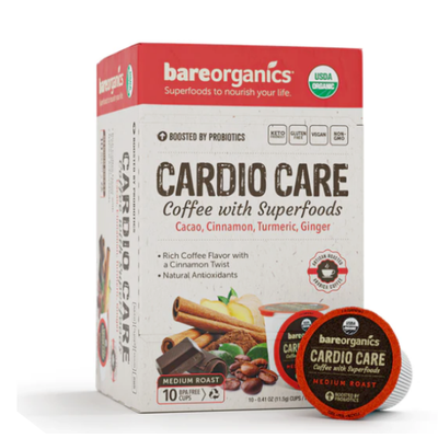 BARE ORGANICS: Cardio Care Coffee K Cup 10 CT