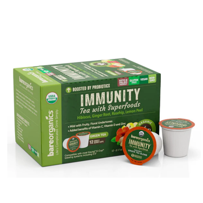 BARE ORGANICS: Immunity Tea K-Cups 12 CT