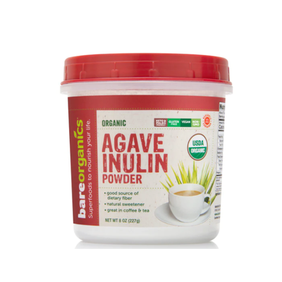 BARE ORGANICS: Organic Agave Inulin Powder 8 OZ
