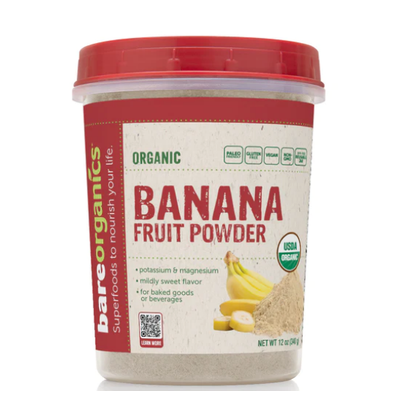 BARE ORGANICS: Organic Banana Fruit Powder 12 OZ