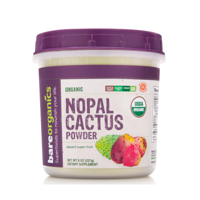 BARE ORGANICS: Organic Nopal Cactus Powder 8 OZ