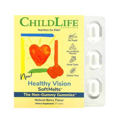 CHILDLIFE Healthy Vision Softmelts Berry 27 TAB