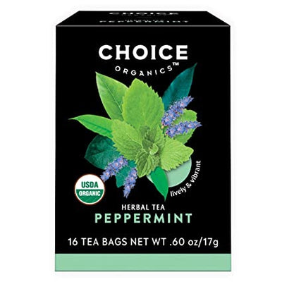 CHOICE ORGANICS: Peppermint Tea 16 BAG