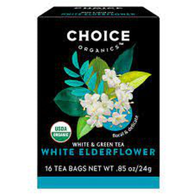 CHOICE ORGANICS: White Elderflower Tea 16 BAG