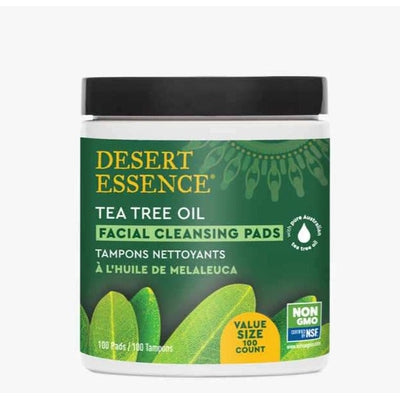 DESERT ESSENCE Cleansing Pads - Tea Tree Oil 100 PADS