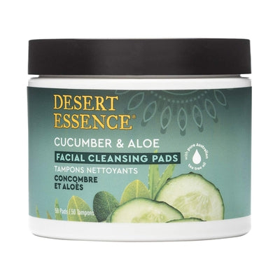 DESERT ESSENCE Cucumber &amp; Aloe Cleansing Pads 50 PADS