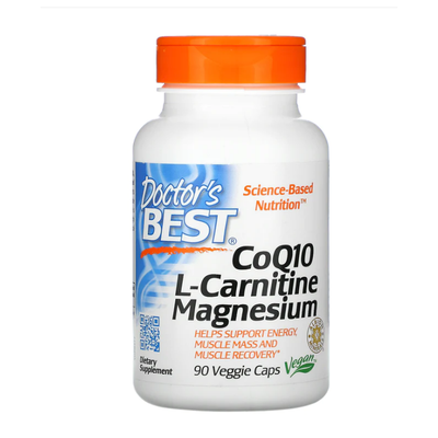DOCTORS BEST CoQ 10 L-Carnitine Magnesium 90 VGC