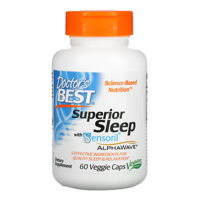 DOCTORS BEST Superior Sleep w- Sensoril 60 VGC