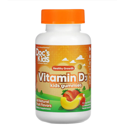 DOCTORS BEST Vitamin D3 Kids Gummies 1000IU 60 CT