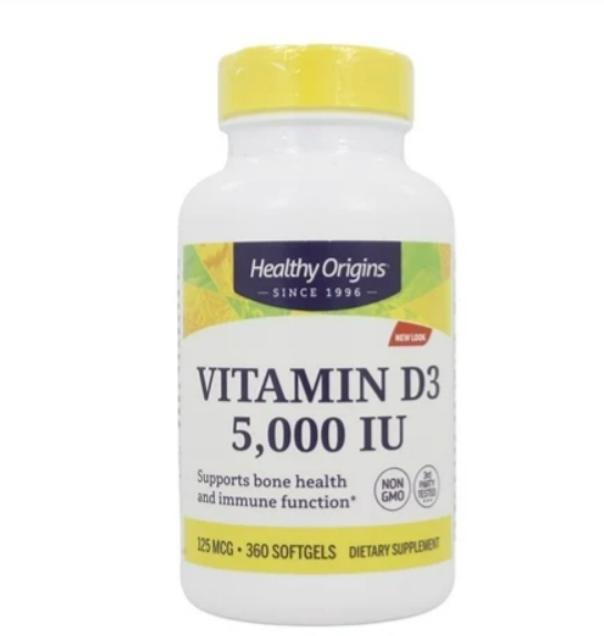 HEALTHY ORIGINS Vitamin D3 5000IU 360 SFG