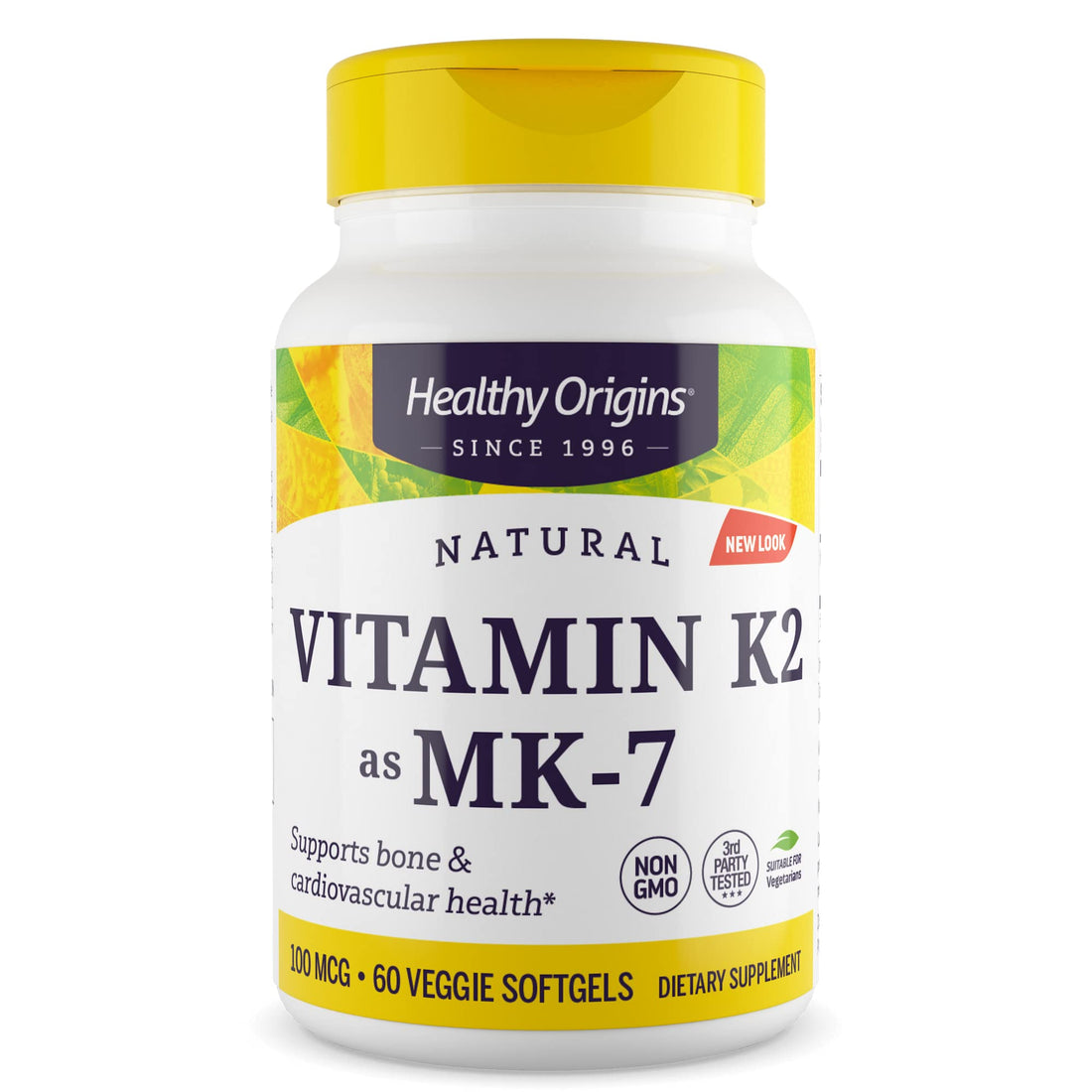 HEALTHY ORIGINS Vitamin K2 as MK7 100mcg 60 VGC