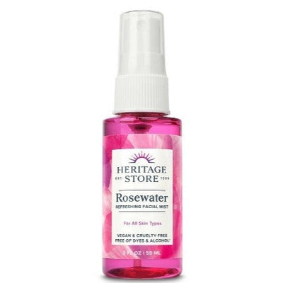 HERITAGE PRODUCTS Rosewater with Atomizer 2 OZ