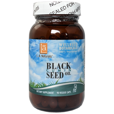L A NATURALS Black Cumin Seed Oil 90 VGC