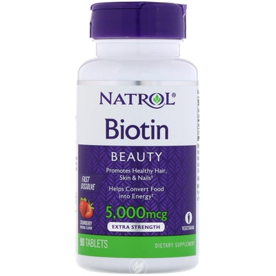 NATROL Biotin 5000mcg Fast Dissolve 90 TAB