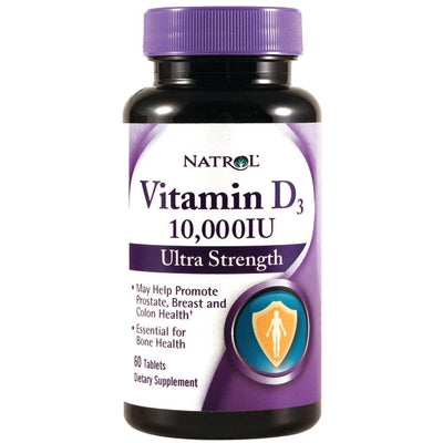 NATROL Vitamin D3 10,000 IU 60 TAB