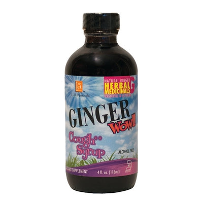 L A NATURALS Ginger Wow! Syrup Cough 4 OZ