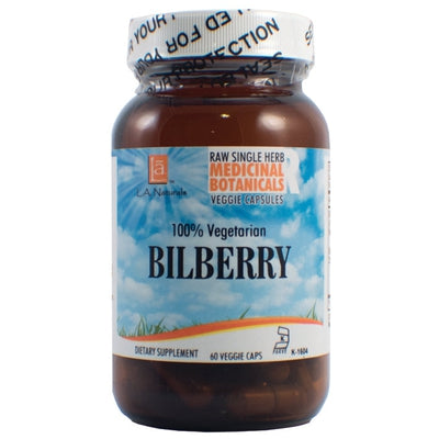 L A NATURALS Bilberry Raw Herb 60 VGC