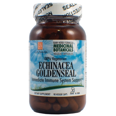 L A NATURALS Echinacea Goldenseal Raw Formula 90 VGC