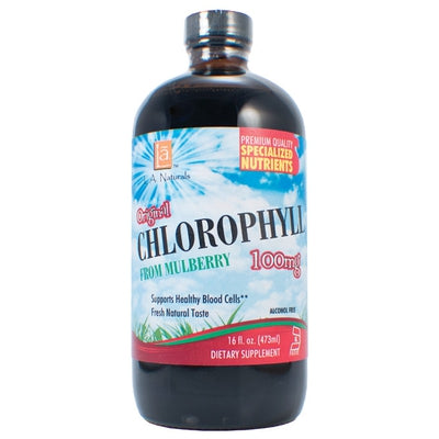 L A NATURALS Chlorophyll 100mg from Mulberry Leaf 16 OZ