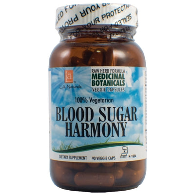 L A NATURALS Blood Sugar Raw Formula 90 VGC
