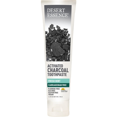 DESERT ESSENCE Activated Charcoal Toothpaste 6.25 OZ