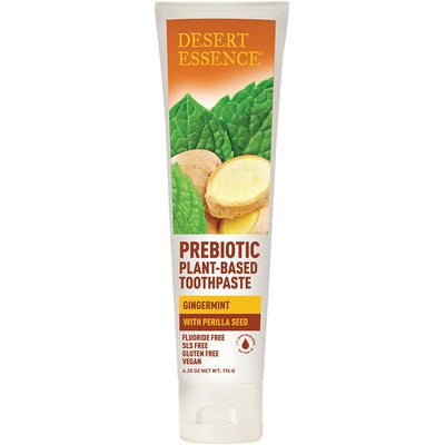 DESERT ESSENCE Prebiotic Toothpaste Gingermint 6.25 OZ