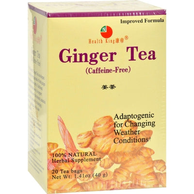 HEALTH KING Ginger Tea Caffeine Free 20 BAG