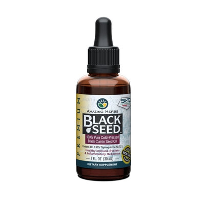 AMAZING HERBS Black Seed Oil (Cumin) 1 OZ