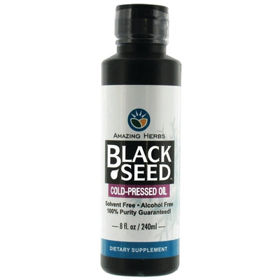 AMAZING HERBS Black Seed Oil (Cumin) 8 OZ